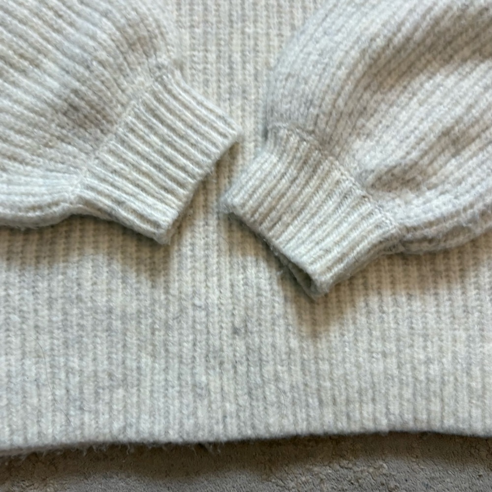 Esqualo Grey Heathered Chunky Knit Turtleneck Oversized Sweater Size Xsmall - Picture 10 of 10